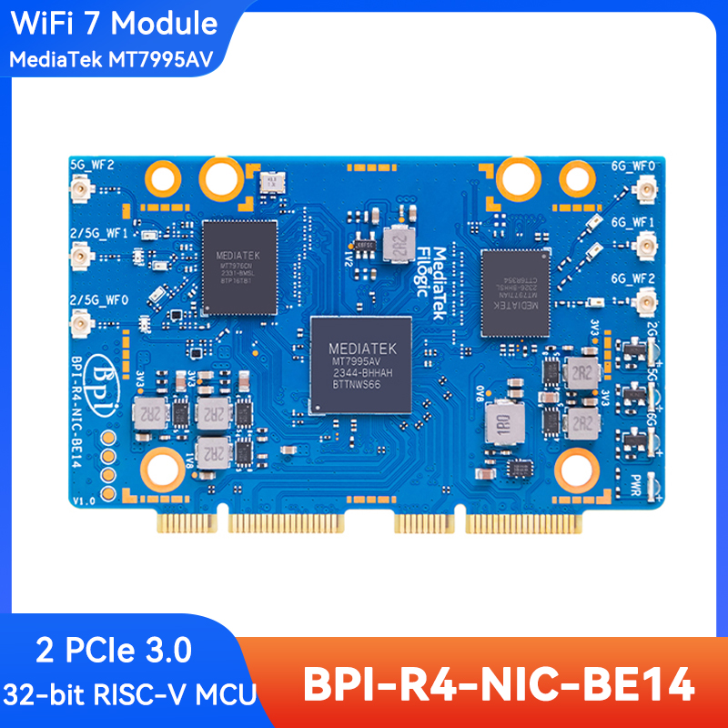 Banana Pi BPI-R4-NIC-BE14 Modu - Bananapi Bpi R4 Wifi 7 ulasan dan harga