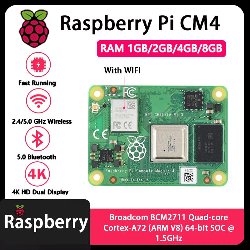 Raspberry Pi CM4 1GB/2GB/4GB/8 - Compute Module 4 32Gb Wifi ulasan dan harga