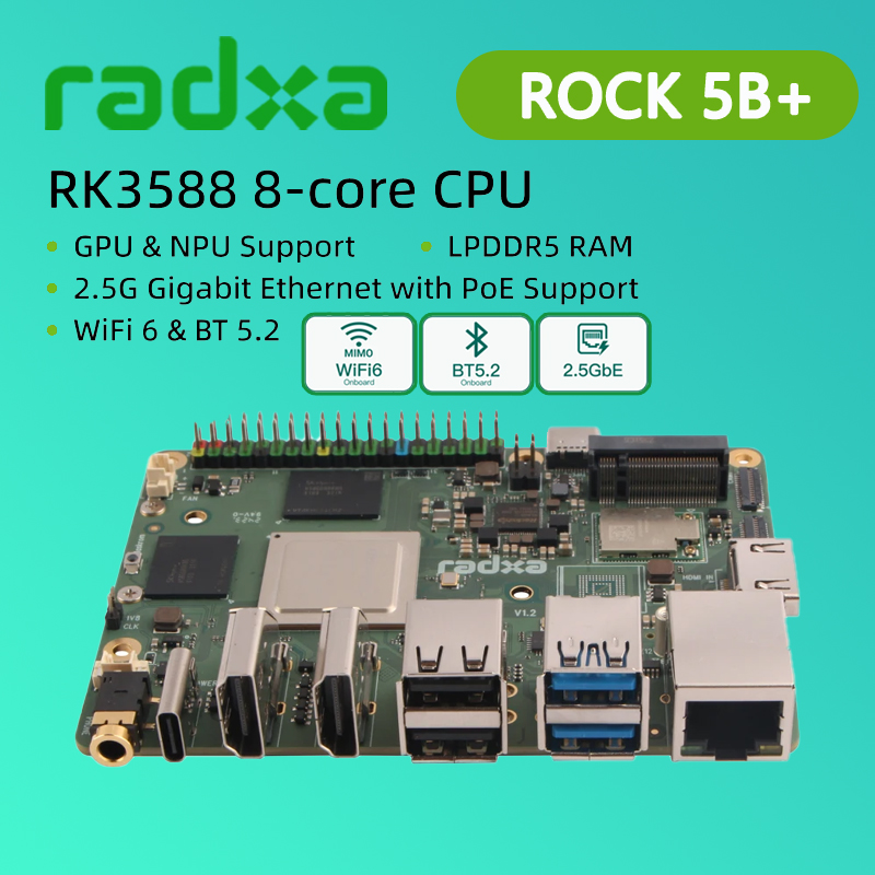 Radxa ROCK 5B+ Rockchip RK3588 - Radxa Rock 5B 16Gb ulasan dan harga