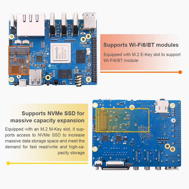 Orange Pi 5 Plus 4 8 16 GB RAM - Rk3588 Mini Pc Board ulasan dan harga